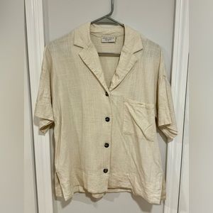 Linen button down